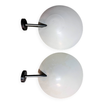 Pair of wall lamps by Guiseppe Ostuni, O-luce Edition, 1950s