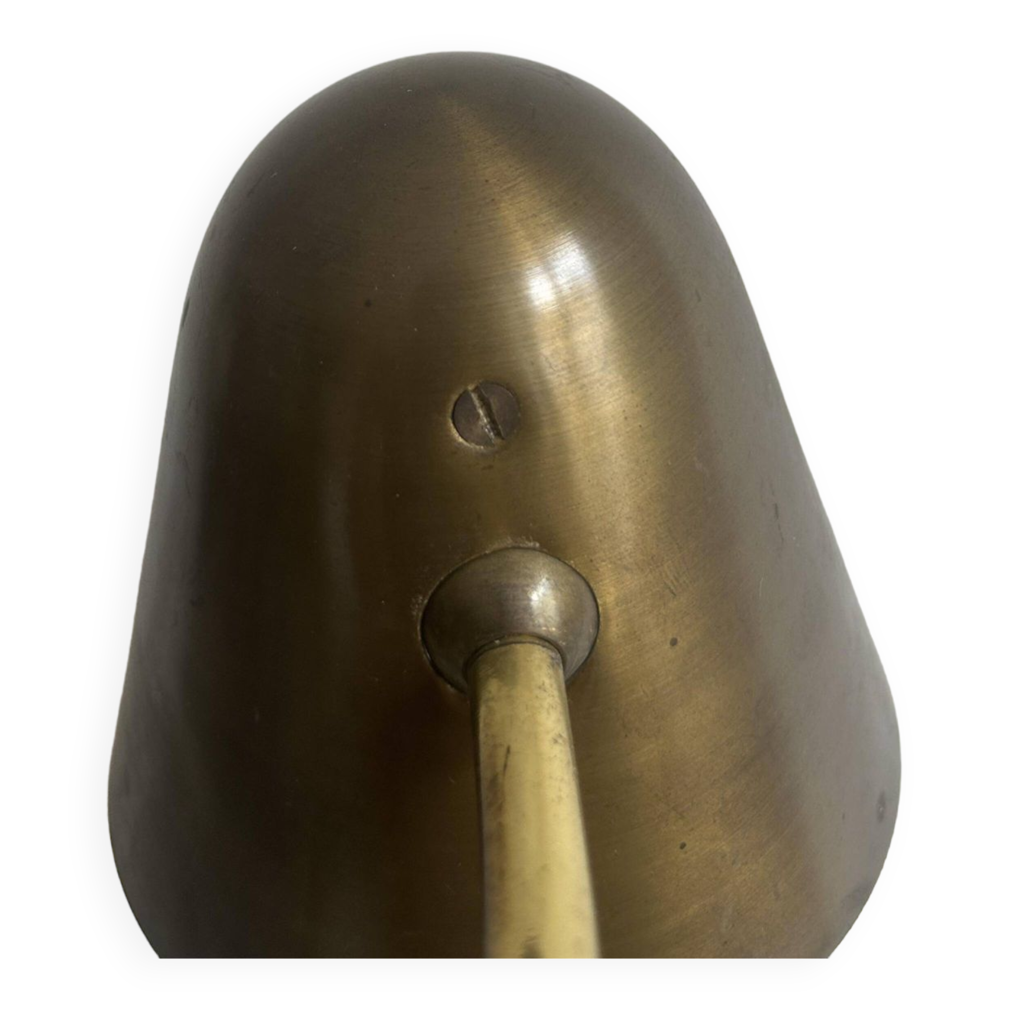 Pair of vintage adjustable wall lights, solid brass, France 1940