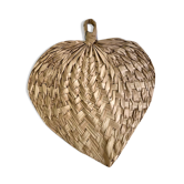 Eventail en feuilles de palmier tressées