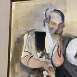 Manolo Ruiz-Pipó (1929-1998), Biotin Couple, watercolor and gouache, 1959