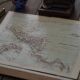 Central America, old map 1887 – Vintage geographical map.