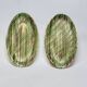 2 Oval Plates Dishes Saint Clément France Vintage Hand Painted