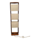 Lampe maison Arlus Acier et Teck