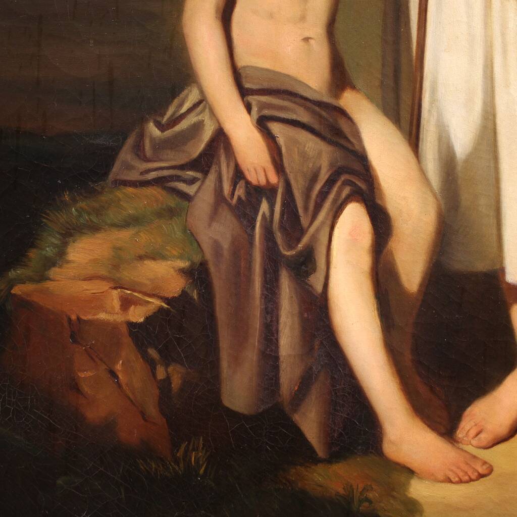 Great 19th century French painting, Hagar and Ishmael