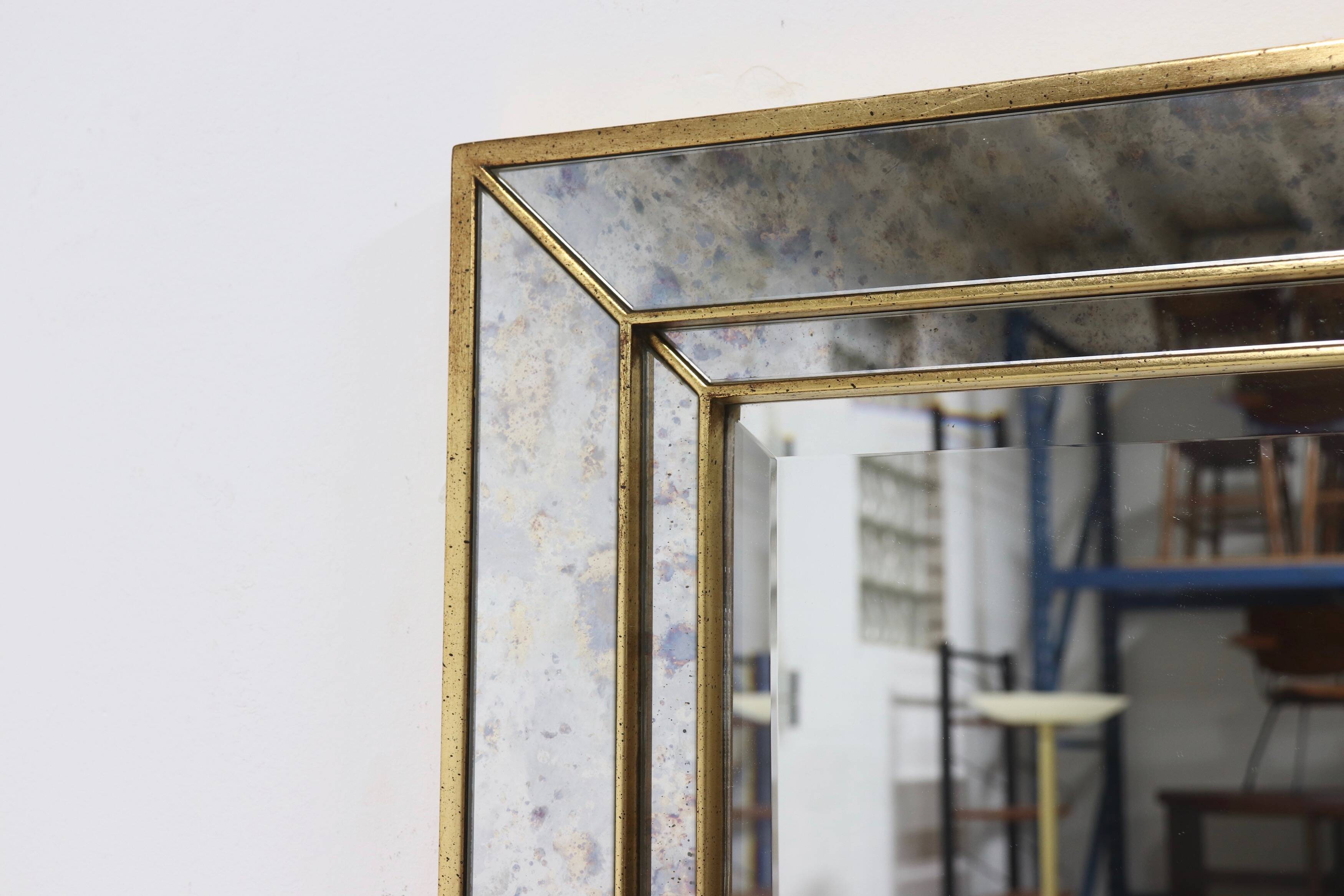 XXL Luxury Mirror by DeKnudt Belgium 1980s