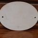 Porcelain plate for bedroom door, decorated with nature flowers and ribbon