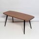 Vintage coffee table made of European beech wood, 1960s.