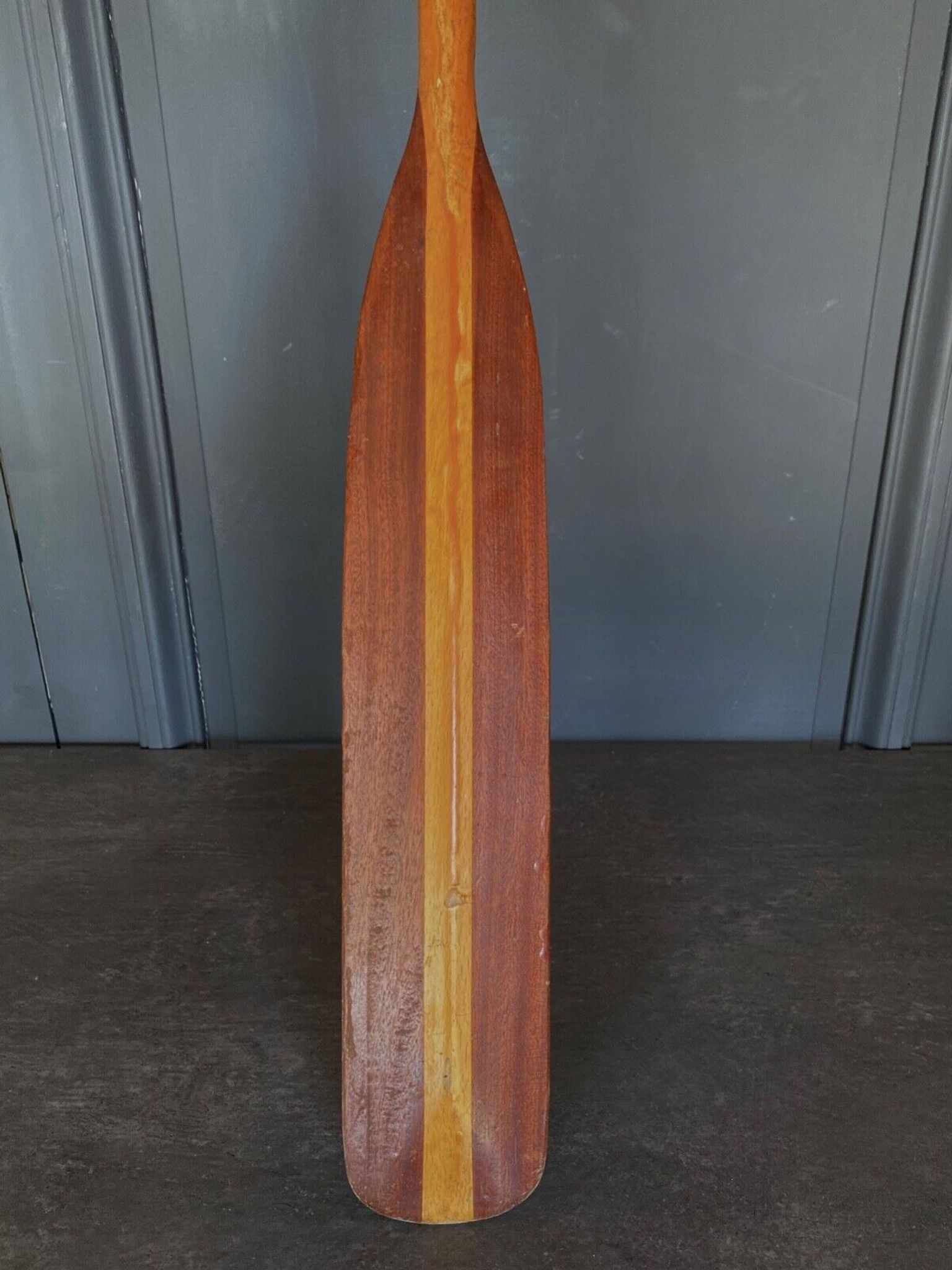 Pair of oars canoe boat XXe two species of wood
