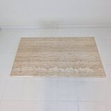 Rectangle Travertine Coffee or Side Table, Italy 1980's