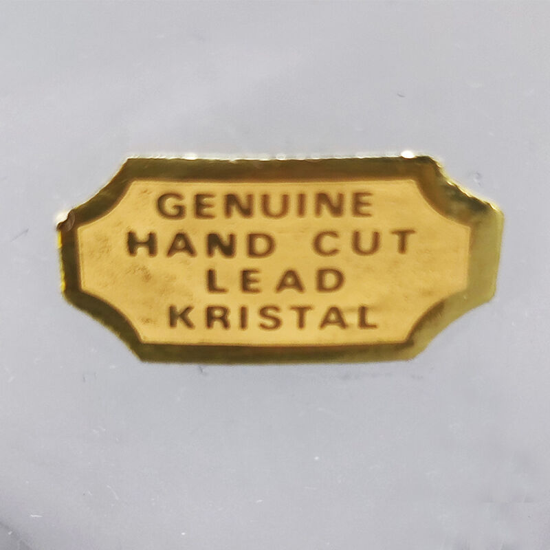 Ice Bucket with 6 Glasses in Hand Cut Lead Crystal by Kristal. Made in Italy 1960