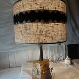vintage fractal resin lamp 60s/70s