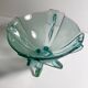 Art Deco Footed Glass Bowl by Stölzle Austria - 1930s