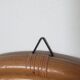 Round rattan mirror