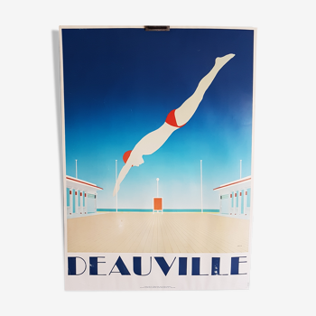Affiche originale Deauville par Razzia 1982