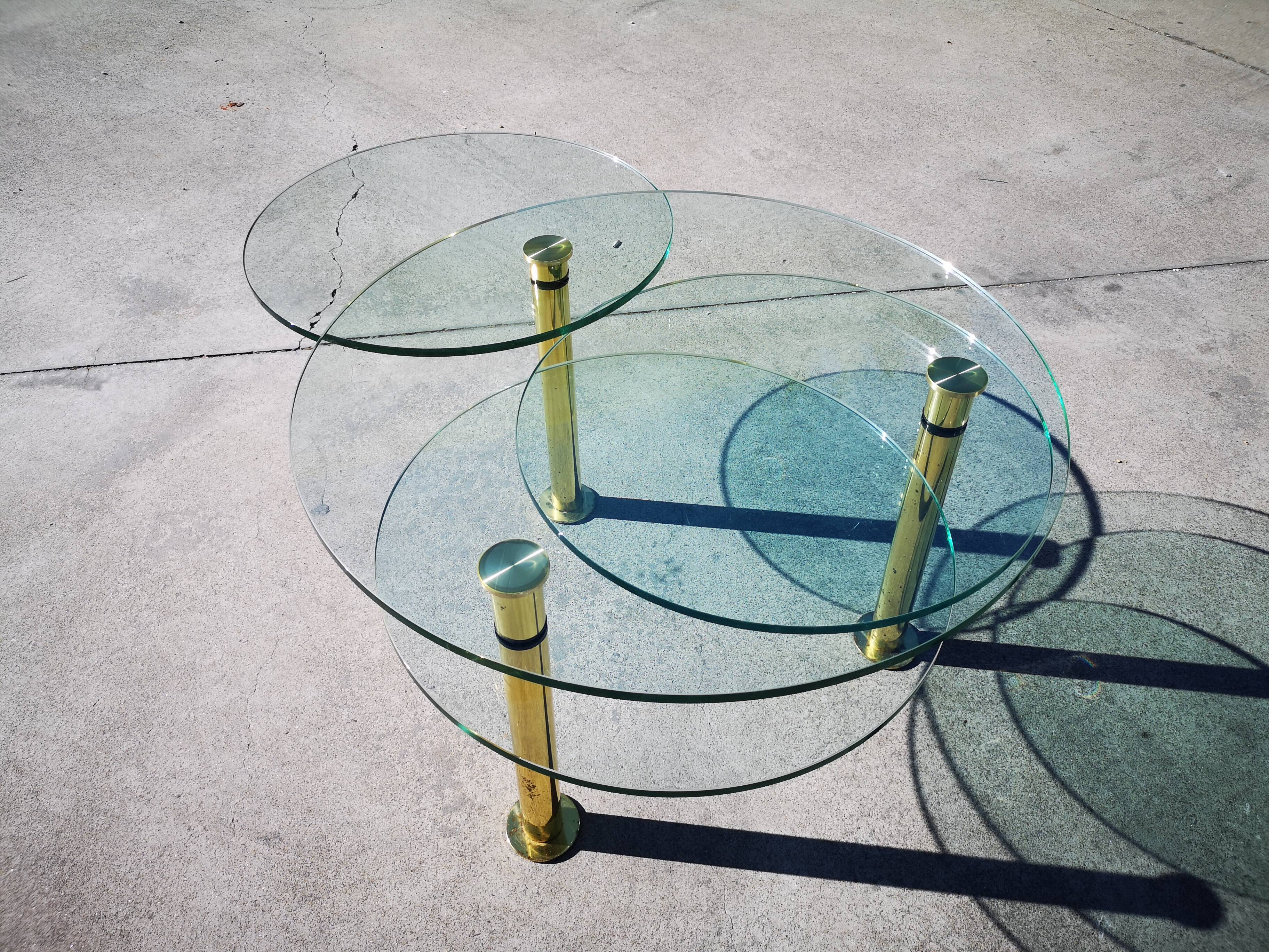 Glass coffee table