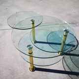 Glass coffee table