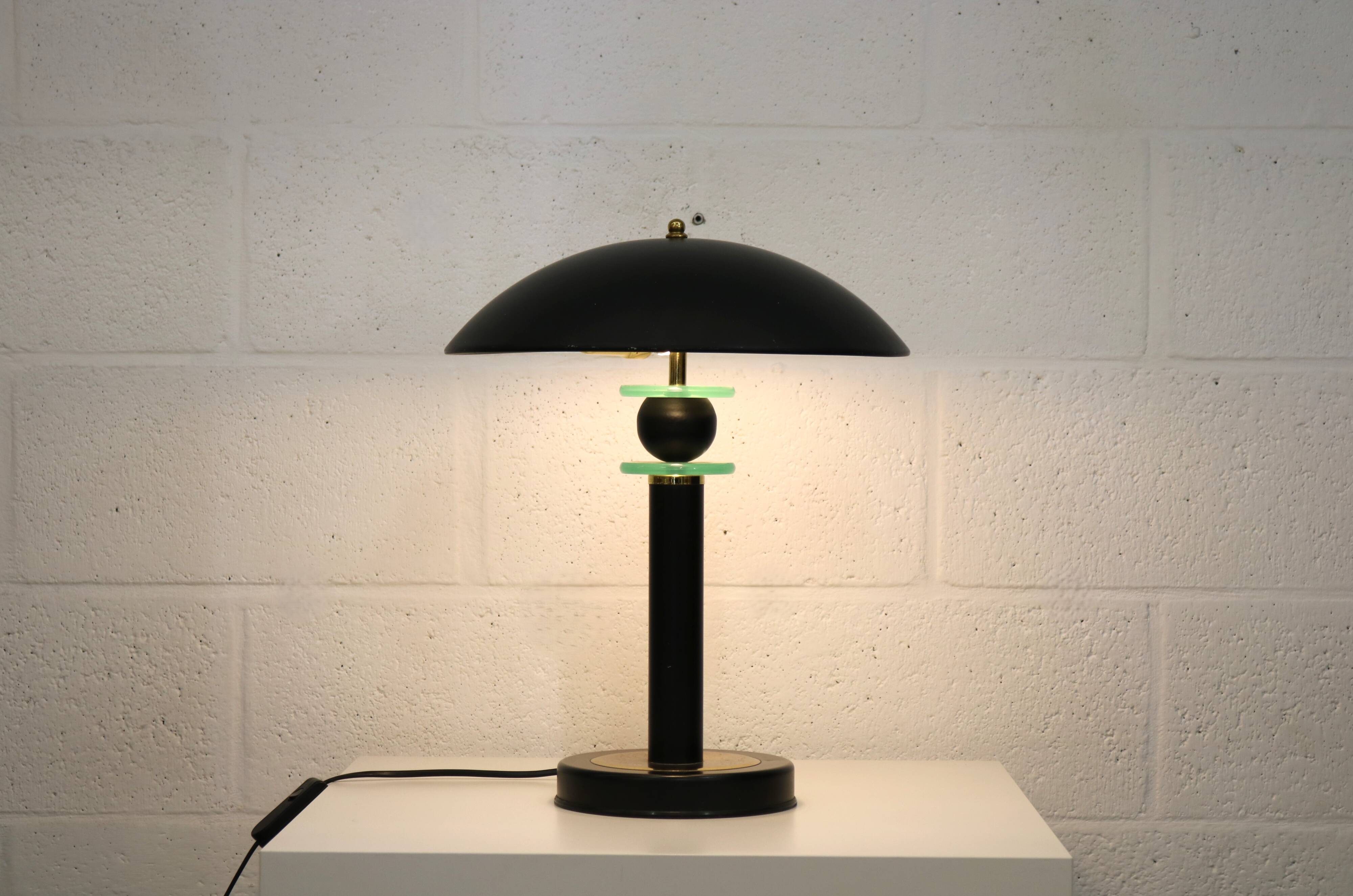 Vintage mushroom table lamp from the 80s by Shell Electric.