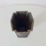 Old art deco vase in cast aluminum