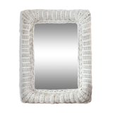 Vintage rattan mirror