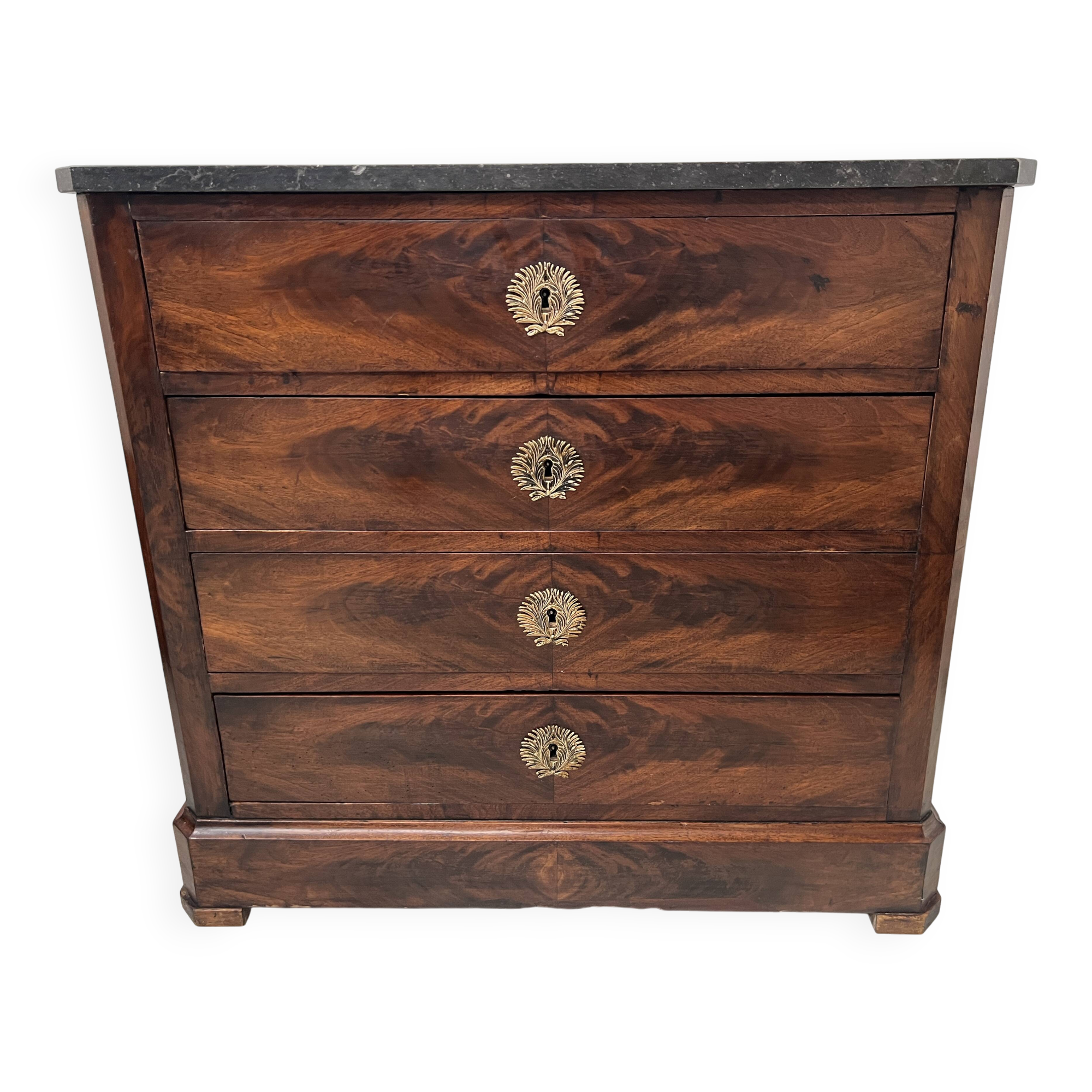Commode en acajou de style Louis Philippe XIX siècle