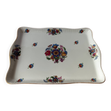 Limoges porcelain tray with floral bouquet motifs, early 20th century