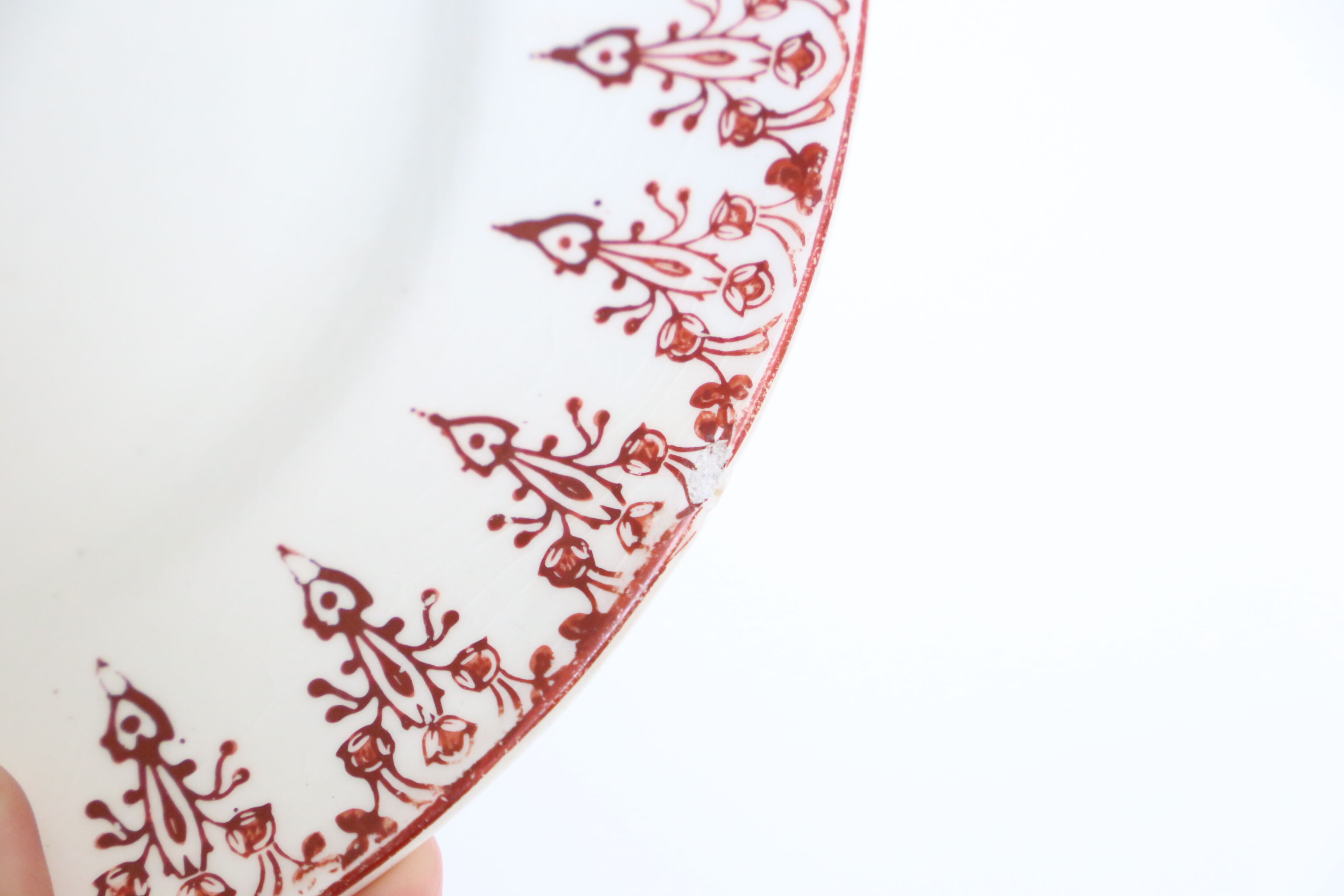 Flat plates red iron earth