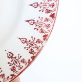 Flat plates red iron earth