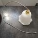 Old large lampshade tulip suspension opaline vintage 60/70' H 14 cm TBE