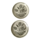 Duo of thistle plates