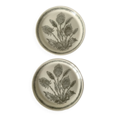 Duo of thistle plates