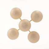 Sciolari chandelier in brass, Italy, 1960s.