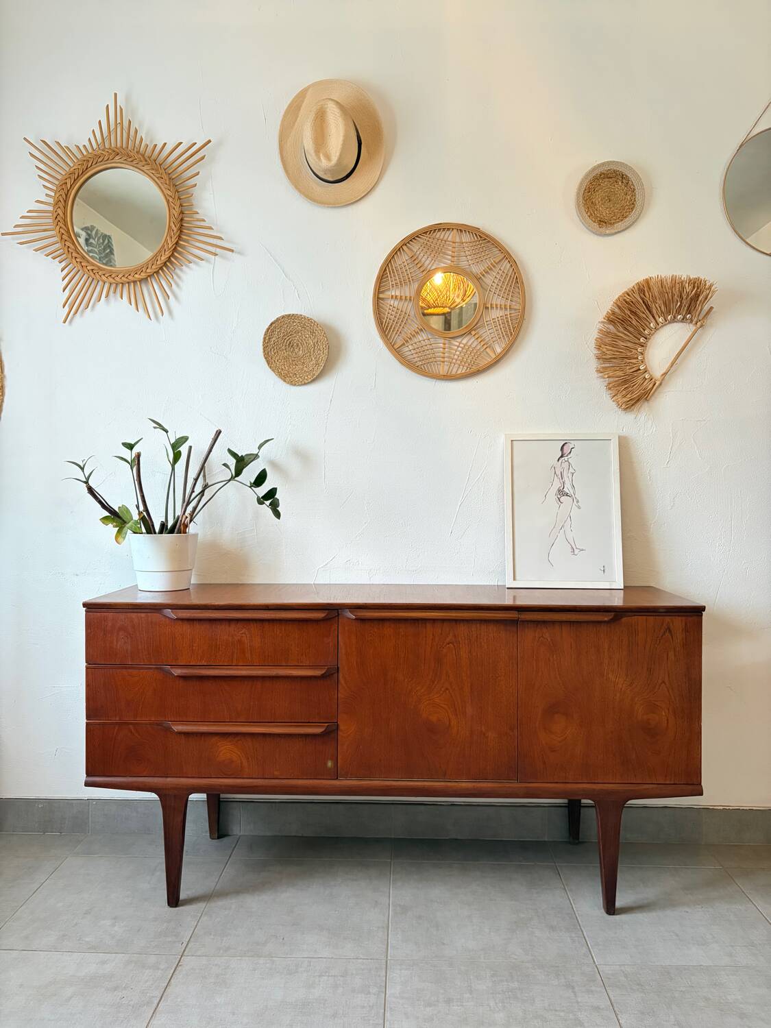 Vintage Scandinavian teak sideboard