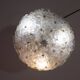 Murano Ceiling Light Gold and Traspare Flower by Seguso for Venini, Italy, 1960s