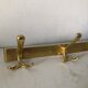 Golden coat rack 4 vintage pads 1960 55x10cm