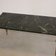 French coffee table with italian green leaf marble leaf