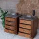 Vintage bedside table in Empire / Art Deco style