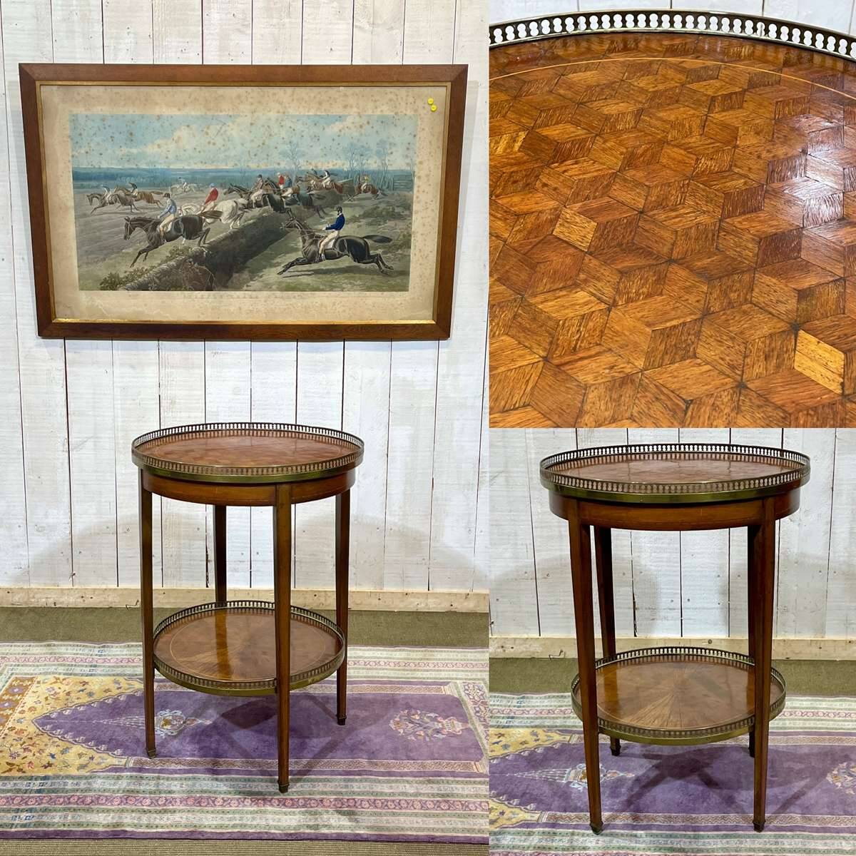 Louis XVI style mahogany side table