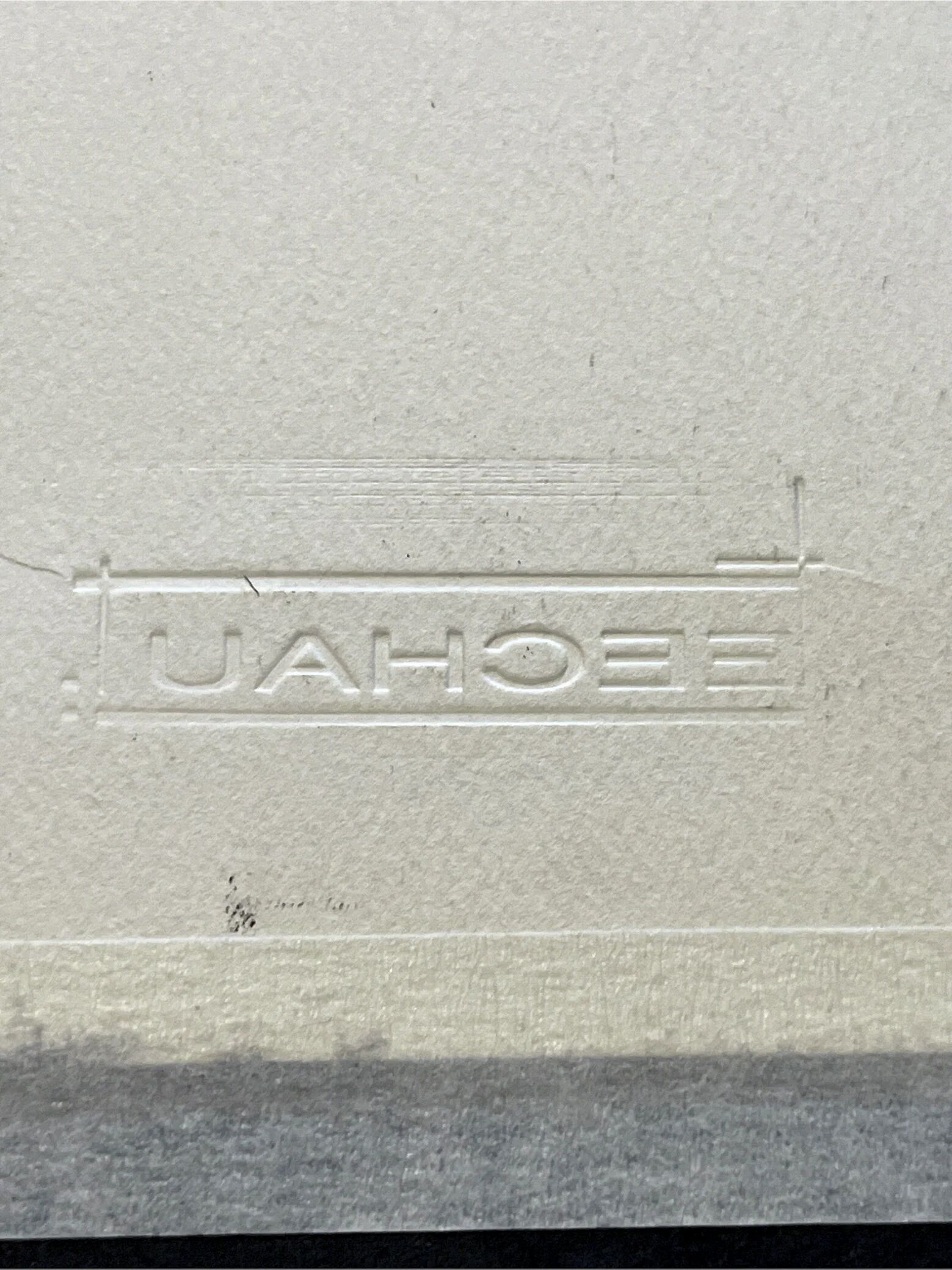 Œuvre originale sur papier signée Eugène Eechaut, 1973 - Encadrée