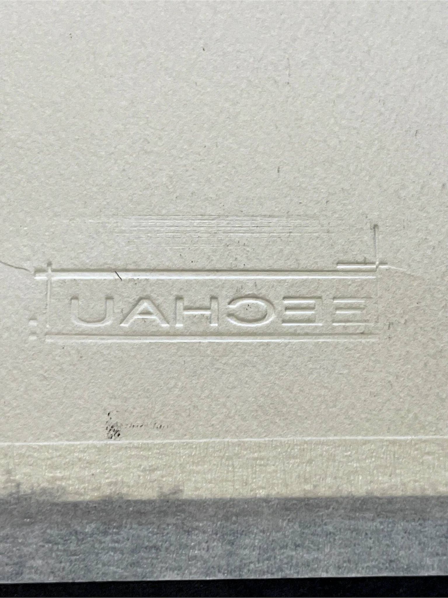 Œuvre originale sur papier signée Eugène Eechaut, 1973 - Encadrée