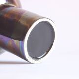 Metallic glaze ceramic vase, 1980s