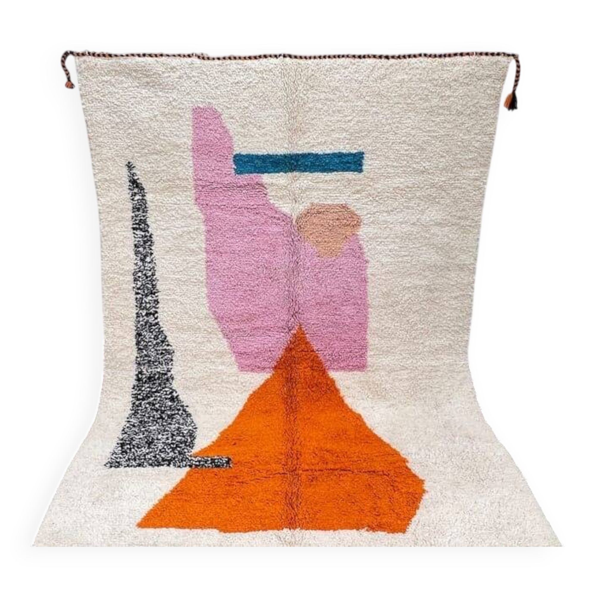 Handmade woolen blessed mrirt rug