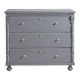 Large antique chest of drawers with three drawers (circa 1920)