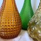 Carafe italienne Empoli pointes diamant 1970