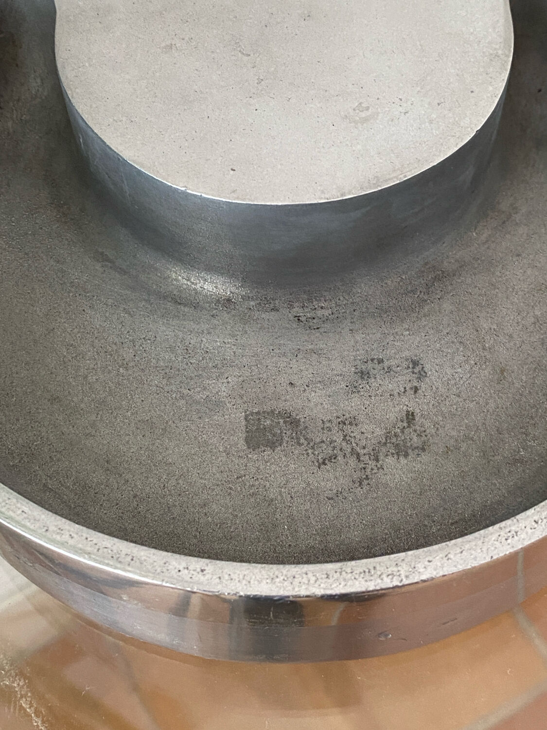 Aluminium cast iron ashtray, 1970s, Albert Leclerc