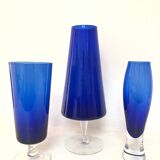 Coupe bleue verre Murano, 1970