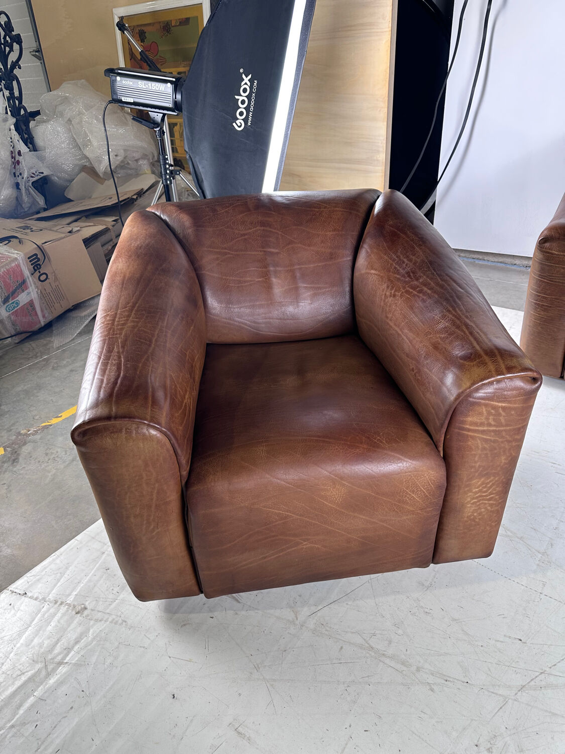 Leather sofa by DE SEDE