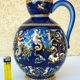Large pitcher vase, Gien earthenware, Renaissance model, 1940s/50s.