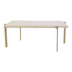 Table basse en travertin - rectangulaire