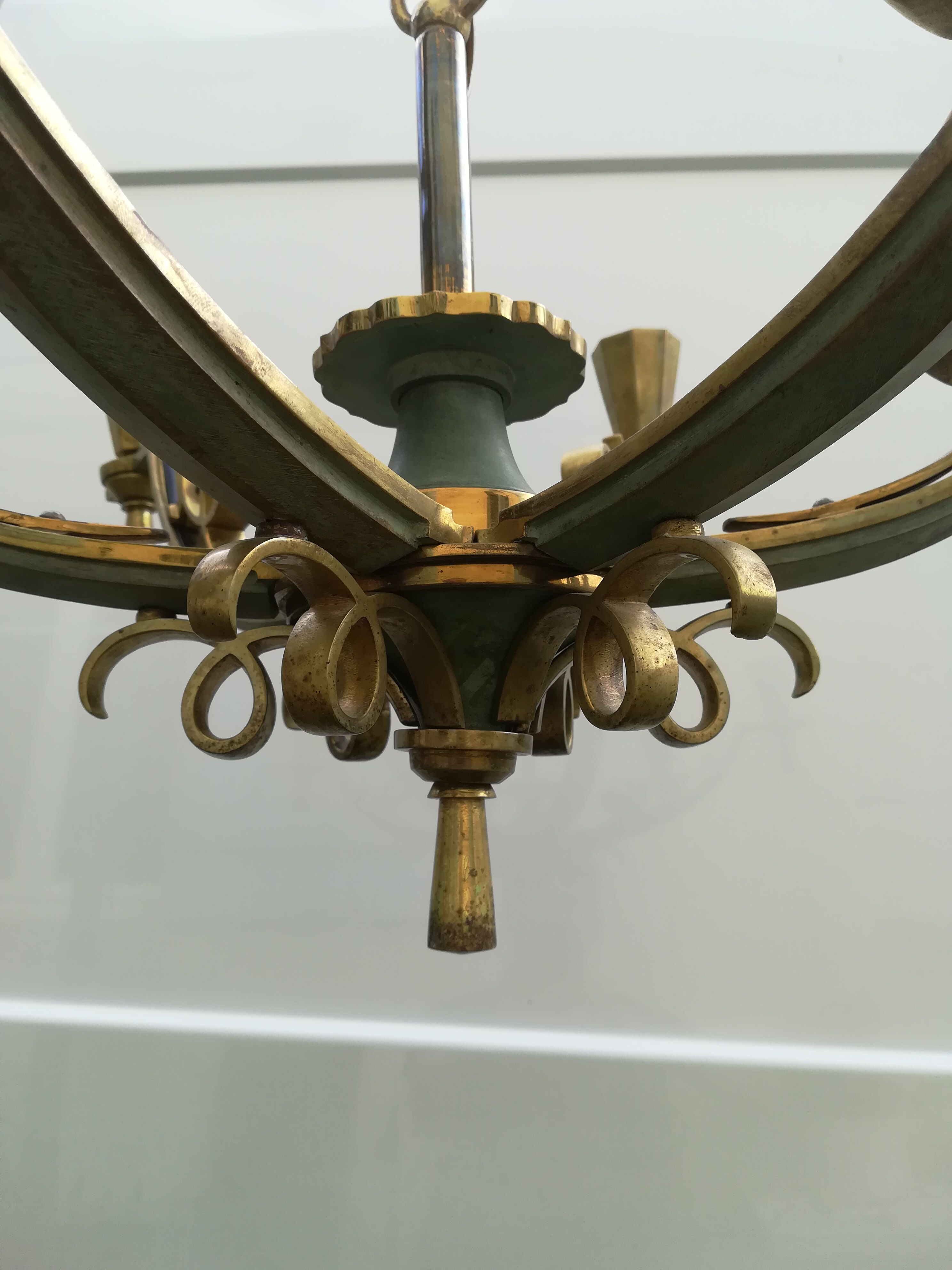 Bronze chandelier