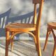 Paire chaises bistrot 1950 Mahieu Made in France